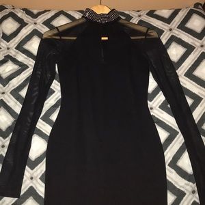 Black dress silver studded around the next